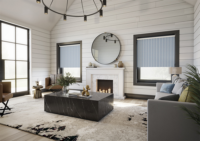 Form Striped, Windswept Blue - Roller Blind - Image 7
